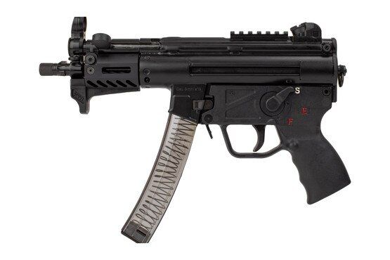 PTR 9KT 9mm Pistol has an aluminum end cap with QD sling mount